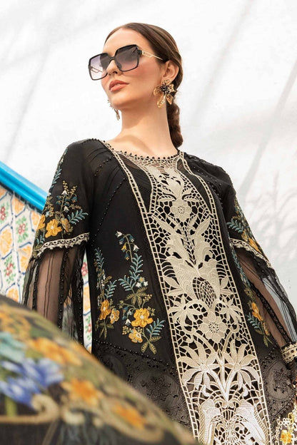 Maria B | Voyage a' Luxe Lawn | D-2415-B - Pakistani Designer Dress - by Maria B | Type: Luxury - 100% Original at Saira Sultan