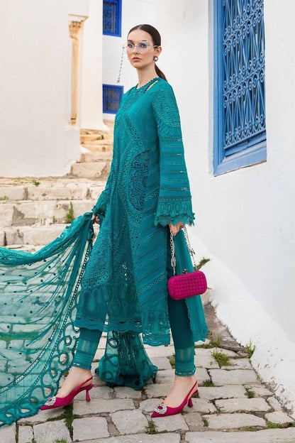 Maria B | Voyage a' Luxe Lawn | D-2402-A - Pakistani Designer Dress - by Maria B | Type: Luxury - 100% Original at Saira Sultan
