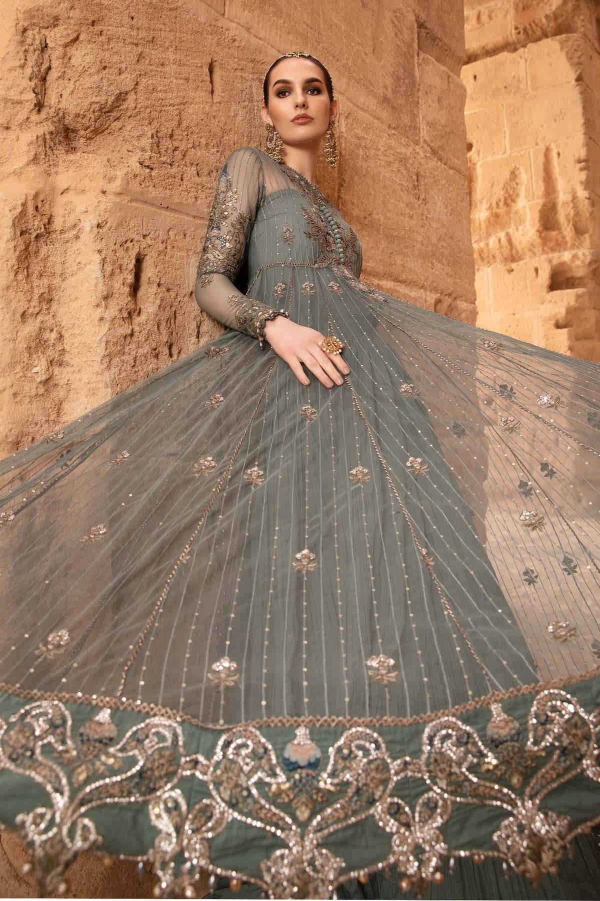 Maria B | Voyage a' Luxe Lawn | D-2403-A - Pakistani Designer Dress - by Maria B | Type: Luxury - 100% Original at Saira Sultan