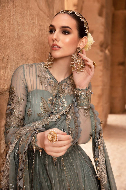 Maria B | Voyage a' Luxe Lawn | D-2403-A - Pakistani Designer Dress - by Maria B | Type: Luxury - 100% Original at Saira Sultan