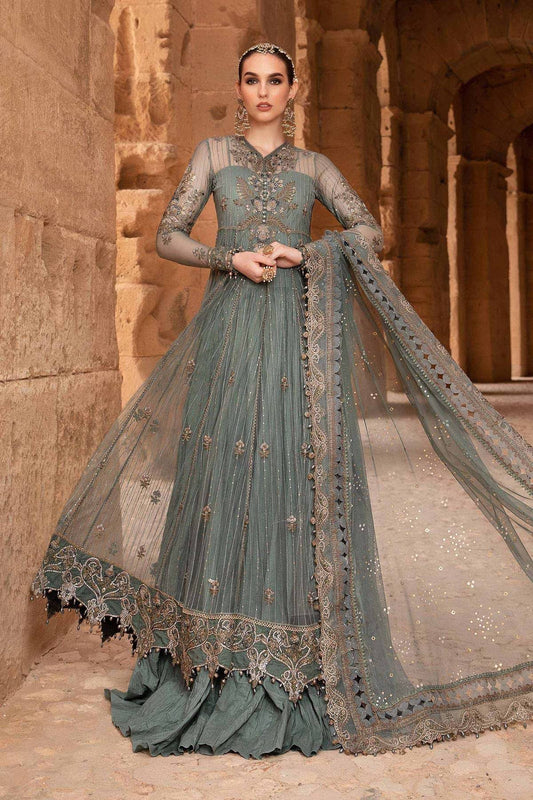 Maria B | Voyage a' Luxe Lawn | D-2403-A - Pakistani Designer Dress - by Maria B | Type: Luxury - 100% Original at Saira Sultan