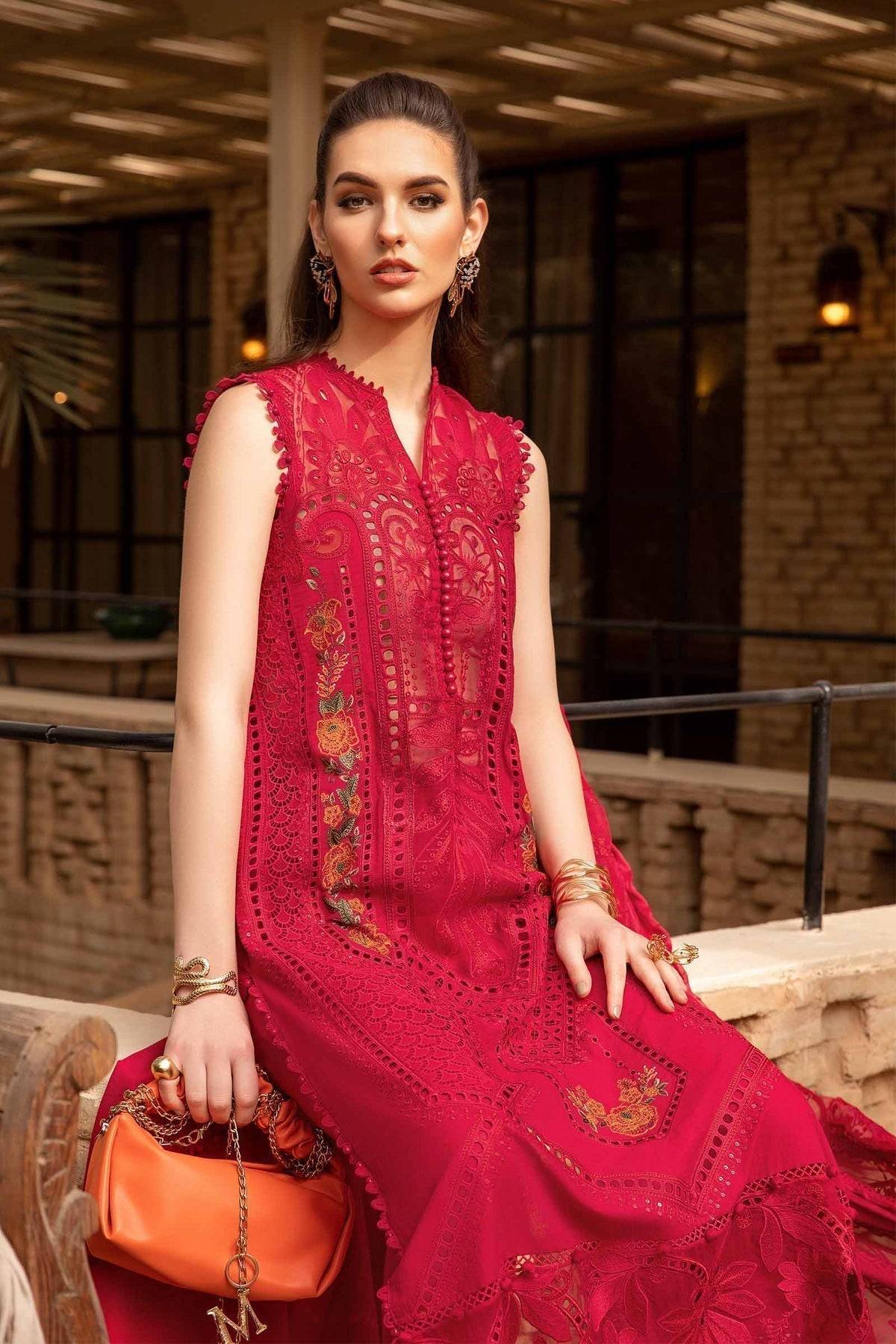 Maria B | Voyage a' Luxe Lawn | D-2404-A - Pakistani Designer Dress - by Maria B | Type: Luxury - 100% Original at Saira Sultan