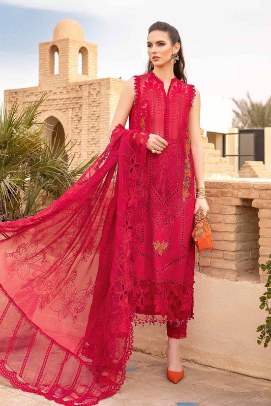 Maria B | Voyage a' Luxe Lawn | D-2404-A - Pakistani Designer Dress - by Maria B | Type: Luxury - 100% Original at Saira Sultan