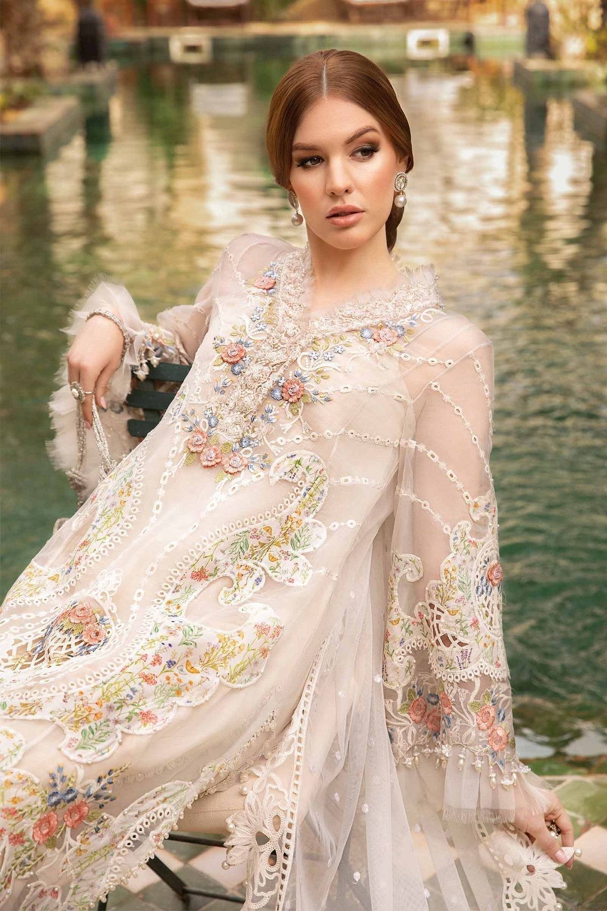 Maria B | Voyage a' Luxe Lawn | D-2405-A - Pakistani Designer Dress - by Maria B | Type: Luxury - 100% Original at Saira Sultan
