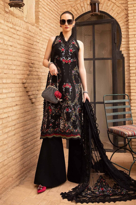 Maria B | Voyage a' Luxe Lawn | D-2405-B - Pakistani Designer Dress - by Maria B | Type: Luxury - 100% Original at Saira Sultan