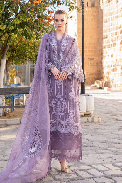 Maria B | Voyage a' Luxe Lawn | D-2401-A - Pakistani Designer Dress - by Maria B | Type: Luxury - 100% Original at Saira Sultan