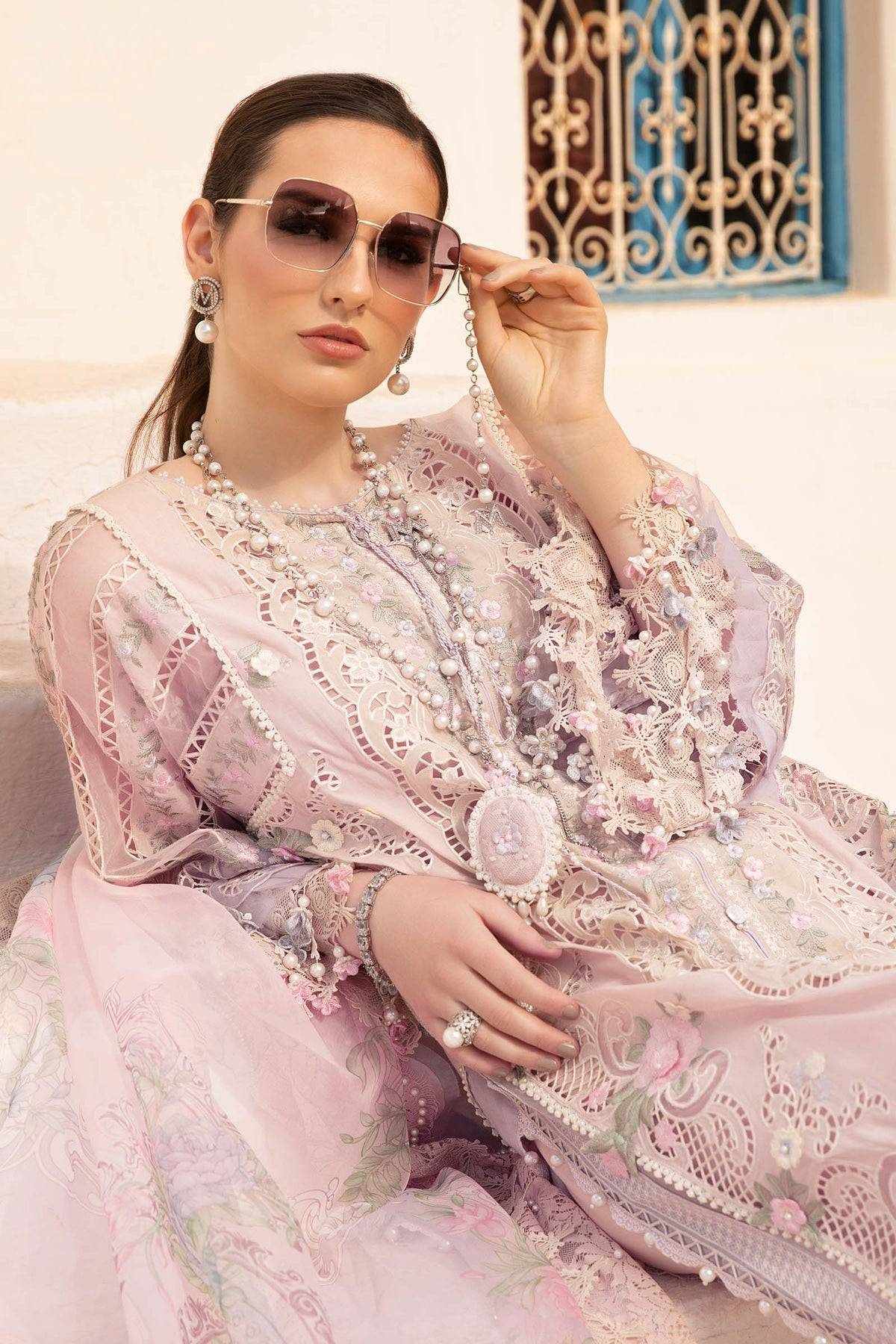 Maria B | Voyage a' Luxe Lawn | D-2406-A - Pakistani Designer Dress - by Maria B | Type: Luxury - 100% Original at Saira Sultan