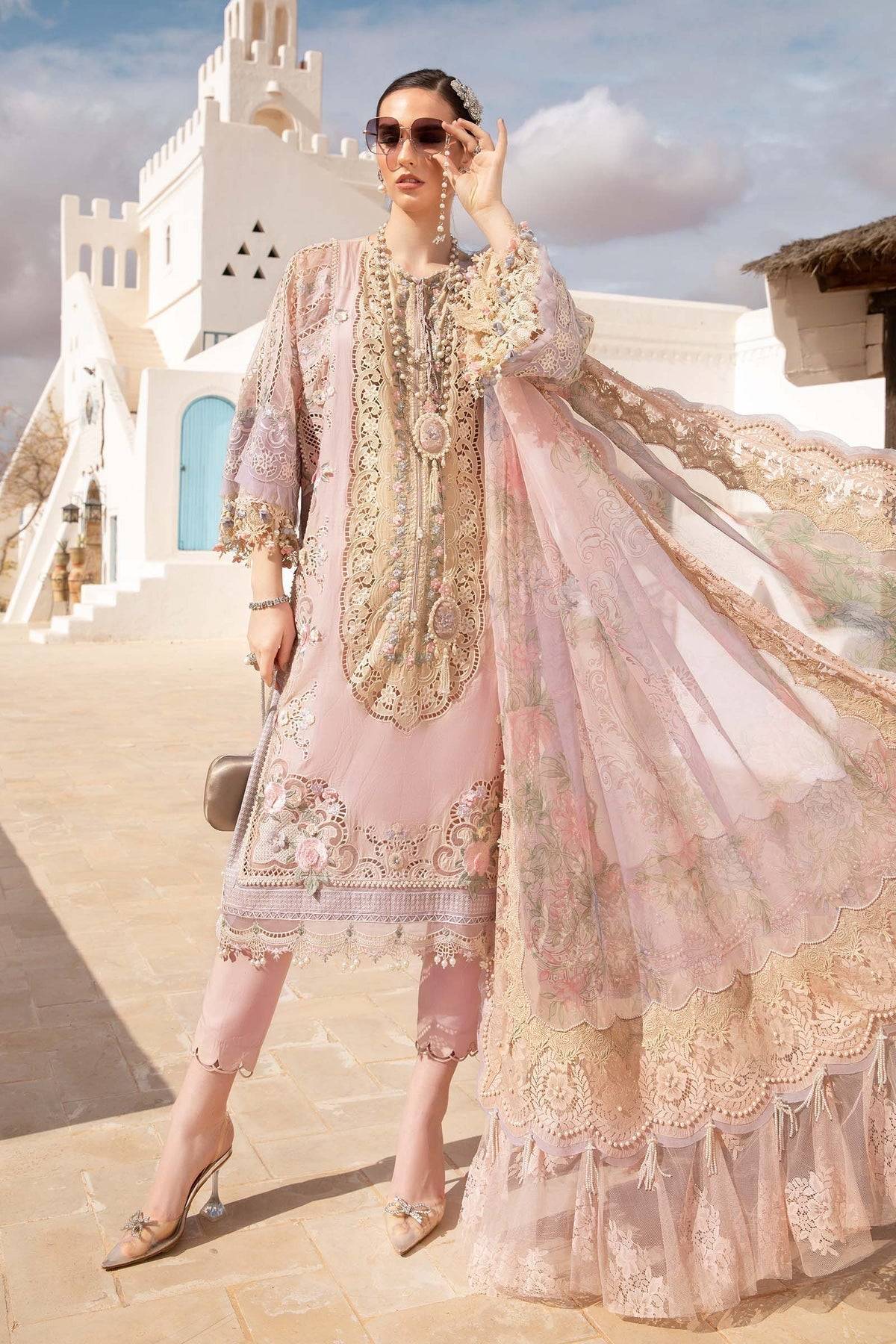 Maria B | Voyage a' Luxe Lawn | D-2406-A - Pakistani Designer Dress - by Maria B | Type: Luxury - 100% Original at Saira Sultan