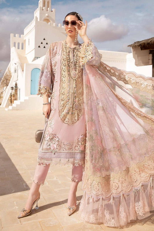 Maria B | Voyage a' Luxe Lawn | D-2406-A - Pakistani Designer Dress - by Maria B | Type: Luxury - 100% Original at Saira Sultan