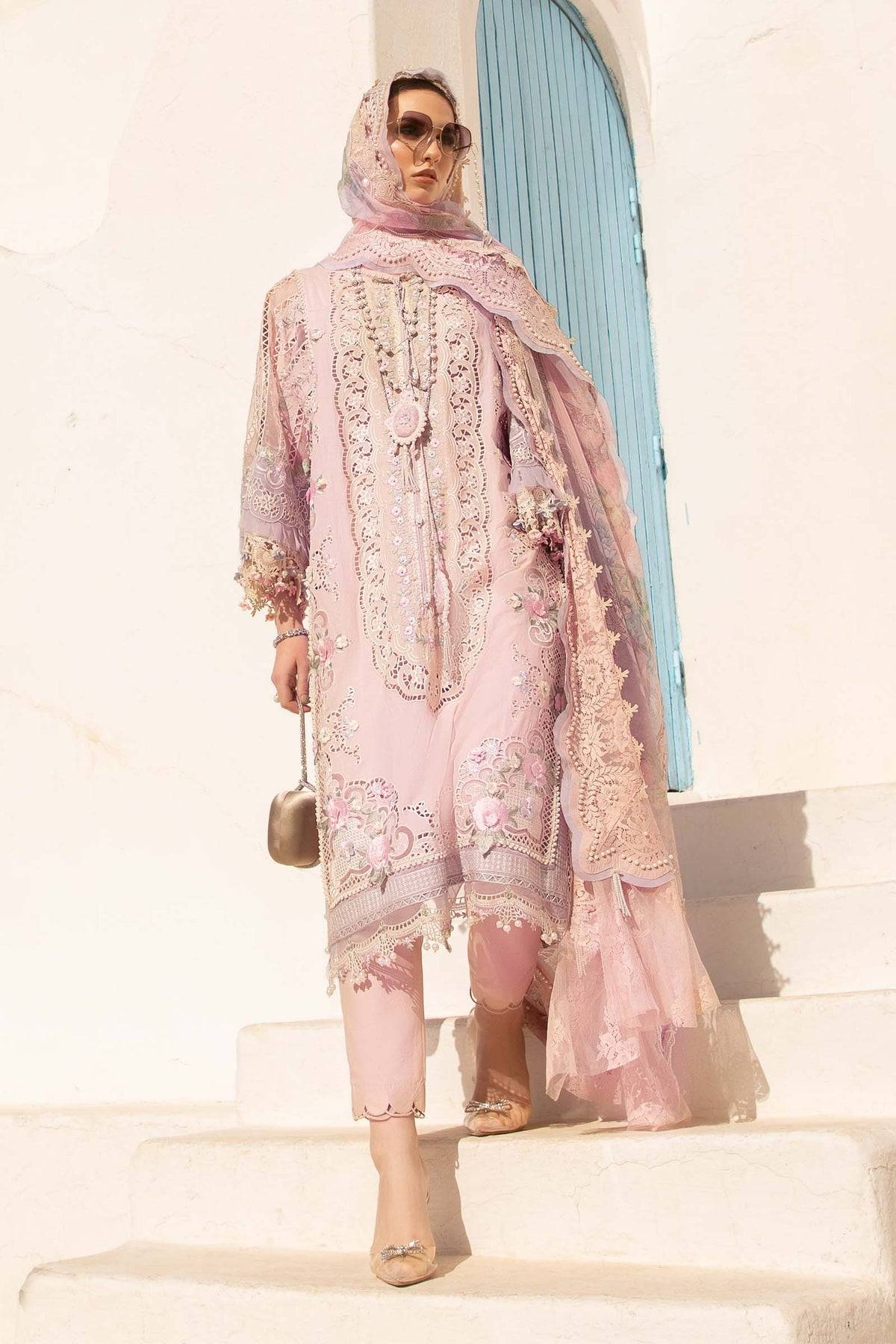 Maria B | Voyage a' Luxe Lawn | D-2406-A - Pakistani Designer Dress - by Maria B | Type: Luxury - 100% Original at Saira Sultan