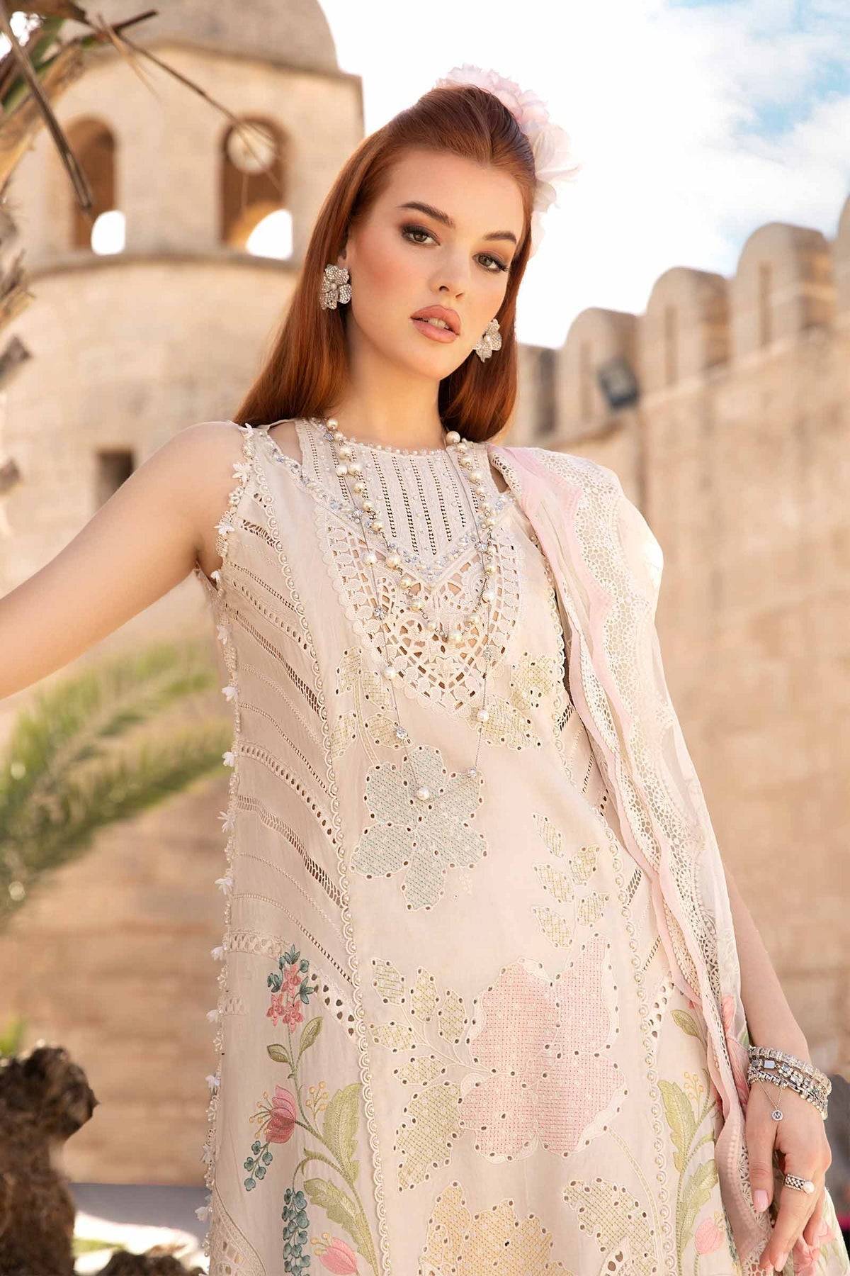 Maria B | Voyage a' Luxe Lawn | D-2407-A - Pakistani Designer Dress - by Maria B | Type: Luxury - 100% Original at Saira Sultan
