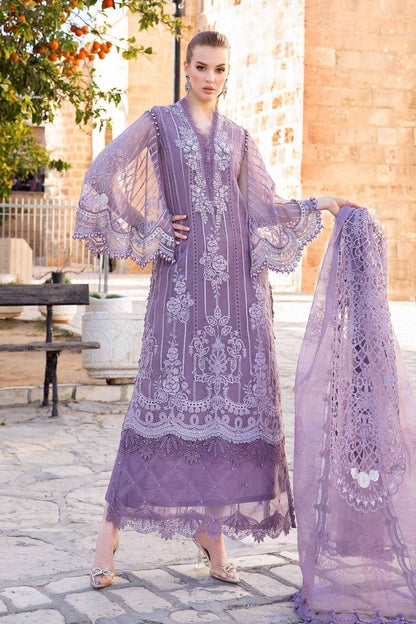 Maria B | Voyage a' Luxe Lawn | D-2401-A - Pakistani Designer Dress - by Maria B | Type: Luxury - 100% Original at Saira Sultan