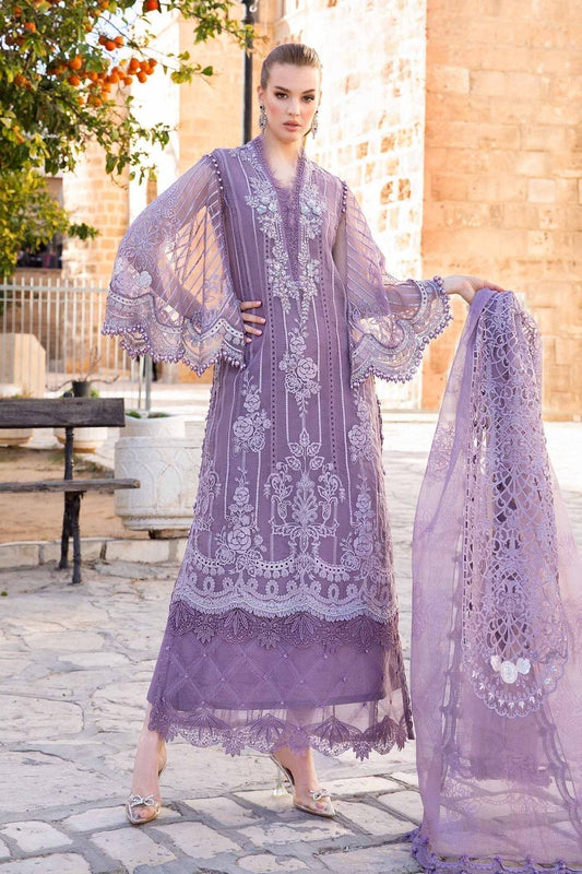 Maria B | Voyage a' Luxe Lawn | D-2401-A - Pakistani Designer Dress - by Maria B | Type: Luxury - 100% Original at Saira Sultan