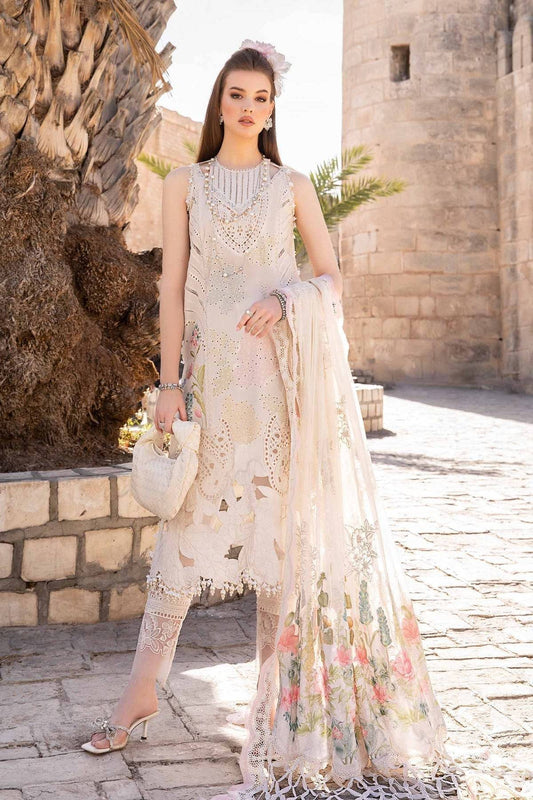 Maria B | Voyage a' Luxe Lawn | D-2407-A - Pakistani Designer Dress - by Maria B | Type: Luxury - 100% Original at Saira Sultan