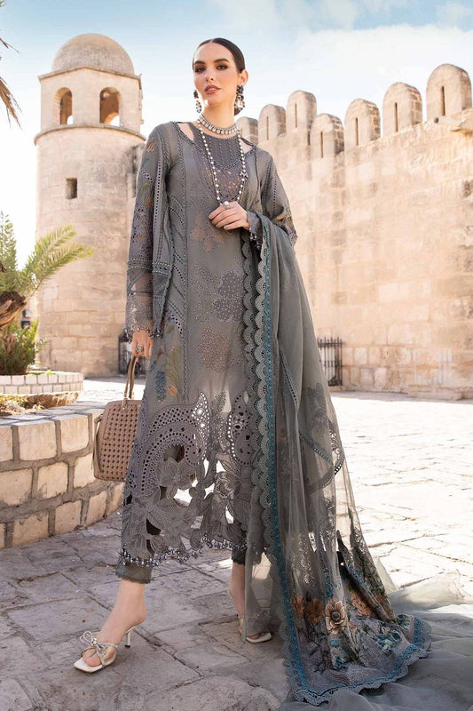 Maria B | Voyage a' Luxe Lawn | D-2407-B - Pakistani Designer Dress - by Maria B | Type: Luxury - 100% Original at Saira Sultan
