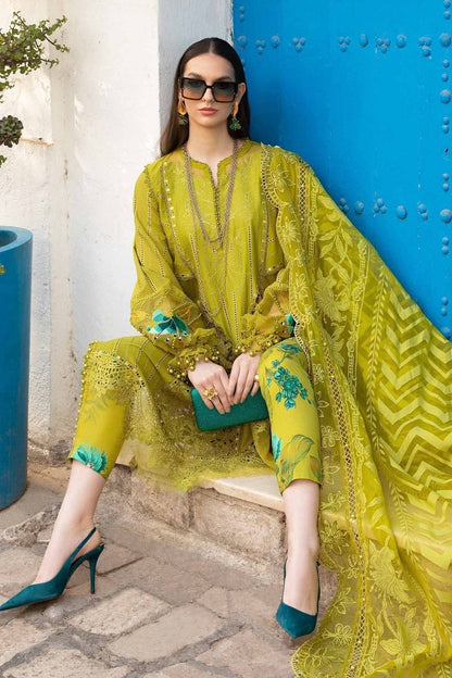 Maria B | Voyage a' Luxe Lawn | D-2408-A - Pakistani Designer Dress - by Maria B | Type: Luxury - 100% Original at Saira Sultan