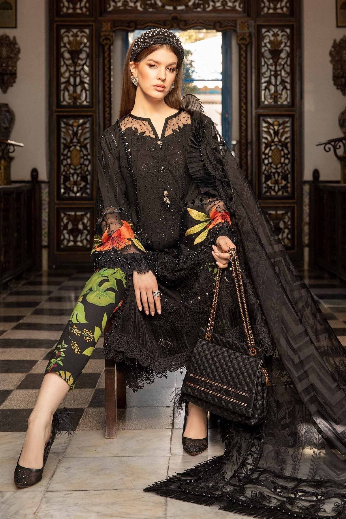 Maria B | Voyage a' Luxe Lawn | D-2408-B - Pakistani Designer Dress - by Maria B | Type: Luxury - 100% Original at Saira Sultan
