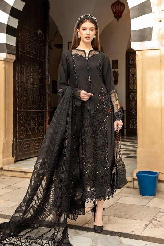 Maria B | Voyage a' Luxe Lawn | D-2408-B - Pakistani Designer Dress - by Maria B | Type: Luxury - 100% Original at Saira Sultan