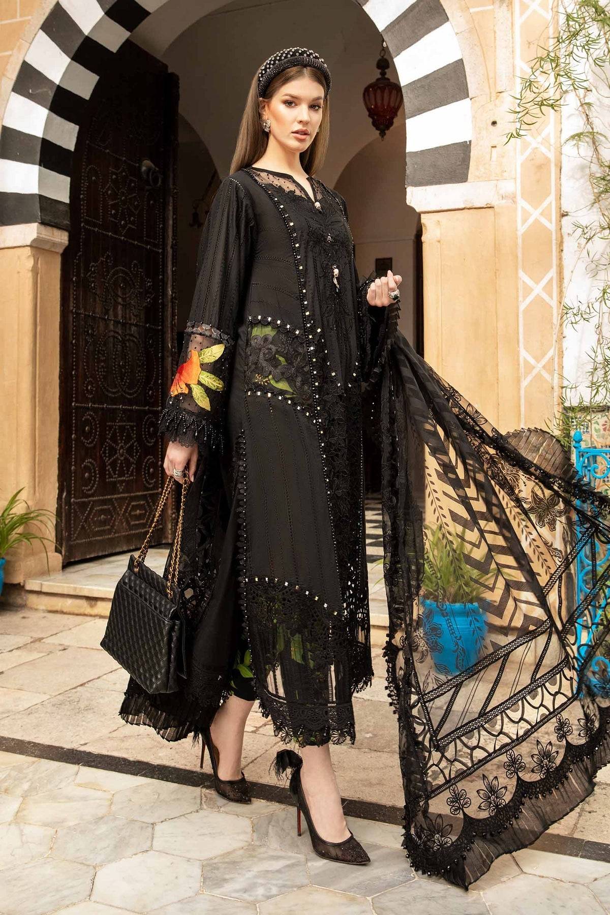 Maria B | Voyage a' Luxe Lawn | D-2408-B - Pakistani Designer Dress - by Maria B | Type: Luxury - 100% Original at Saira Sultan