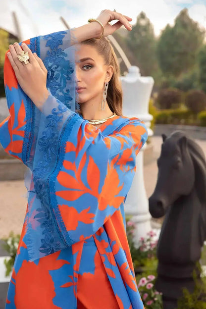 Maria B | M Prints Spring 24 | MPT-2111-B - Pakistani Designer Dress - by Maria B | Type: Luxury - 100% Original at Saira Sultan