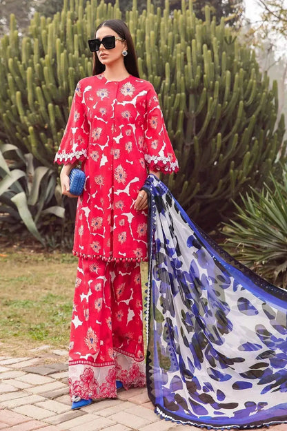 Maria B | M Prints Spring 24 | MPT-2112-A - Pakistani Designer Dress - by Maria B | Type: Luxury - 100% Original at Saira Sultan