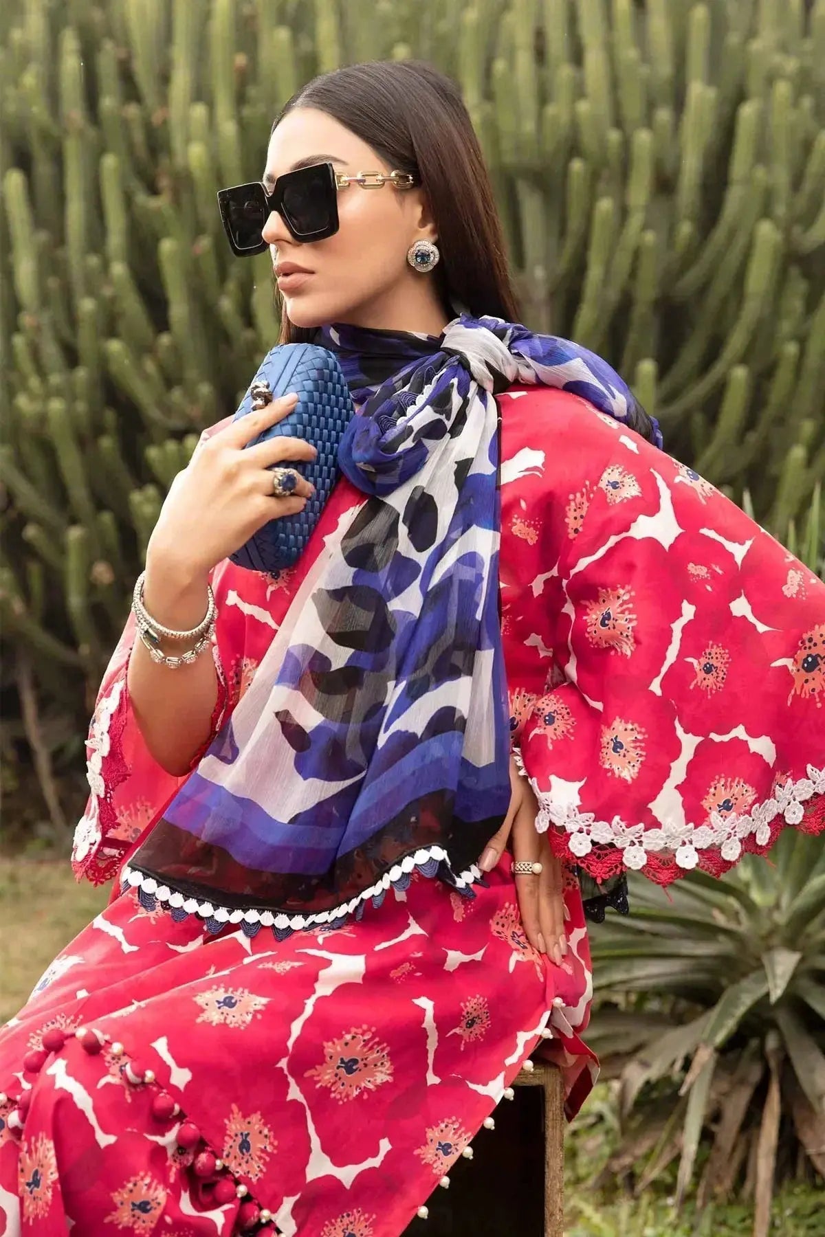 Maria B | M Prints Spring 24 | MPT-2112-A - Pakistani Designer Dress - by Maria B | Type: Luxury - 100% Original at Saira Sultan