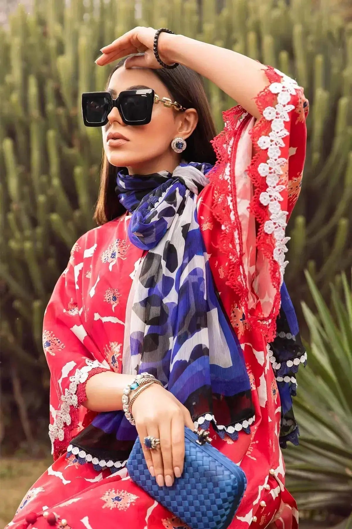 Maria B | M Prints Spring 24 | MPT-2112-A - Pakistani Designer Dress - by Maria B | Type: Luxury - 100% Original at Saira Sultan