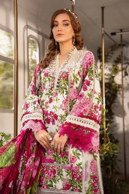 Maria B | M Prints Spring 24 | MPT-2102-A - Pakistani Designer Dress - by Maria B | Type: Luxury - 100% Original at Saira Sultan