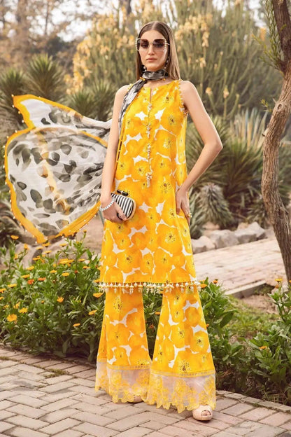 Maria B | M Prints Spring 24 | MPT-2112-B - Pakistani Designer Dress - by Maria B | Type: Luxury - 100% Original at Saira Sultan