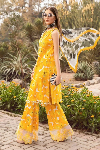 Maria B | M Prints Spring 24 | MPT-2112-B - Pakistani Designer Dress - by Maria B | Type: Luxury - 100% Original at Saira Sultan
