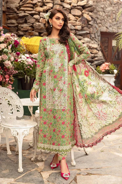 Maria B | M Prints Spring 24 | MPT-2113-B - Pakistani Designer Dress - by Maria B | Type: Luxury - 100% Original at Saira Sultan