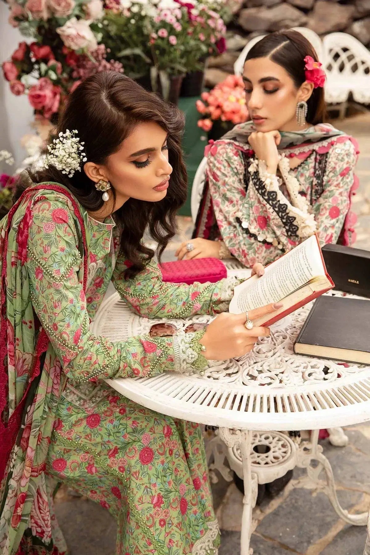 Maria B | M Prints Spring 24 | MPT-2113-B - Pakistani Designer Dress - by Maria B | Type: Luxury - 100% Original at Saira Sultan