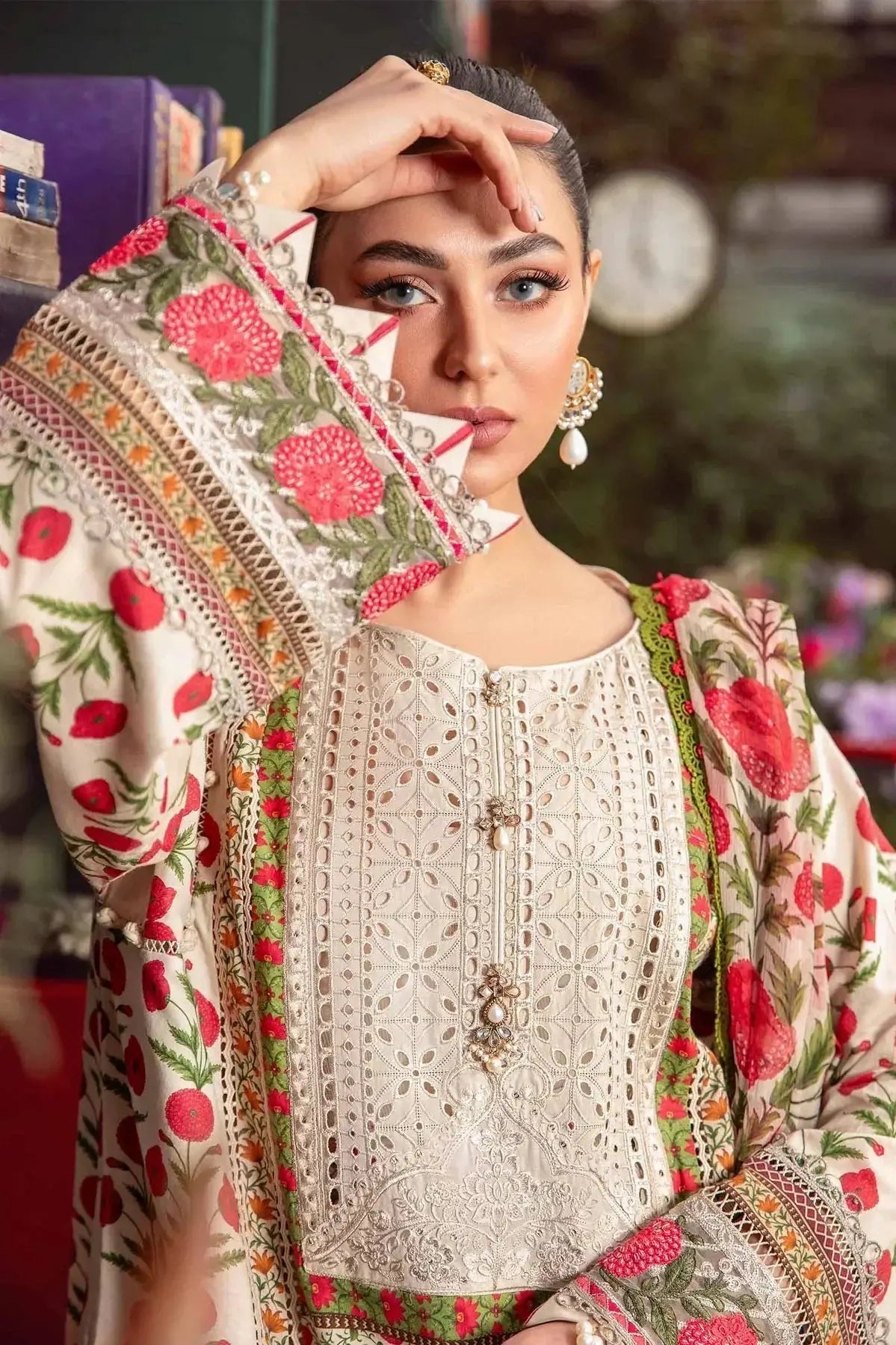 Maria B | M Prints Spring 24 | MPT-2114-A - Pakistani Designer Dress - by Maria B | Type: Luxury - 100% Original at Saira Sultan