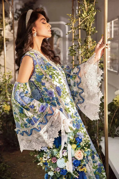 Maria B | M Prints Spring 24 | MPT-2102-B - Pakistani Designer Dress - by Maria B | Type: Luxury - 100% Original at Saira Sultan