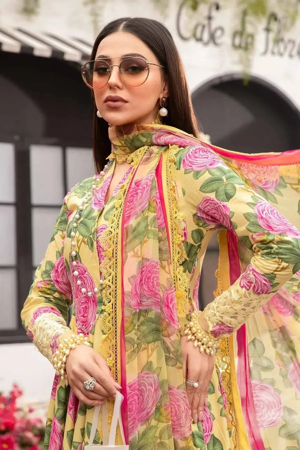 Maria B | M Prints Spring 24 | MPT-2103-A - Pakistani Designer Dress - by Maria B | Type: Luxury - 100% Original at Saira Sultan