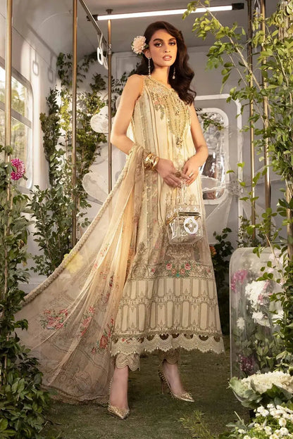 Maria B | M Prints Spring 24 | MPT-2104-A - Pakistani Designer Dress - by Maria B | Type: Luxury - 100% Original at Saira Sultan