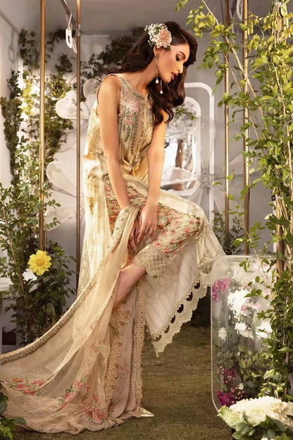 Maria B | M Prints Spring 24 | MPT-2104-A - Pakistani Designer Dress - by Maria B | Type: Luxury - 100% Original at Saira Sultan