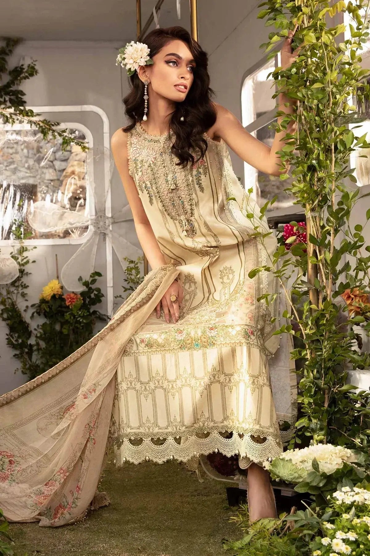 Maria B | M Prints Spring 24 | MPT-2104-A - Pakistani Designer Dress - by Maria B | Type: Luxury - 100% Original at Saira Sultan
