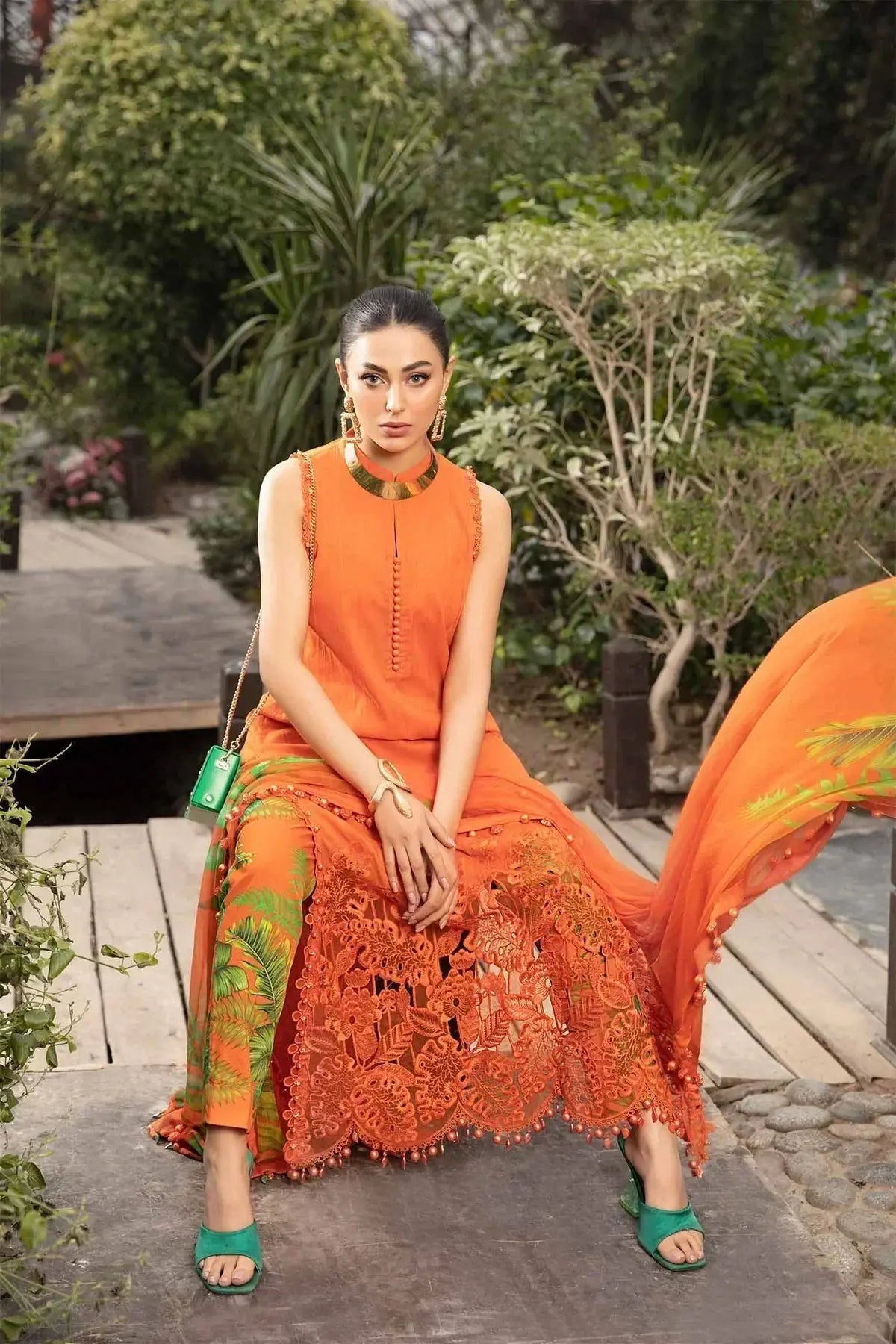Maria B | M Prints Spring 24 | MPT-2101-A - Pakistani Designer Dress - by Maria B | Type: Luxury - 100% Original at Saira Sultan