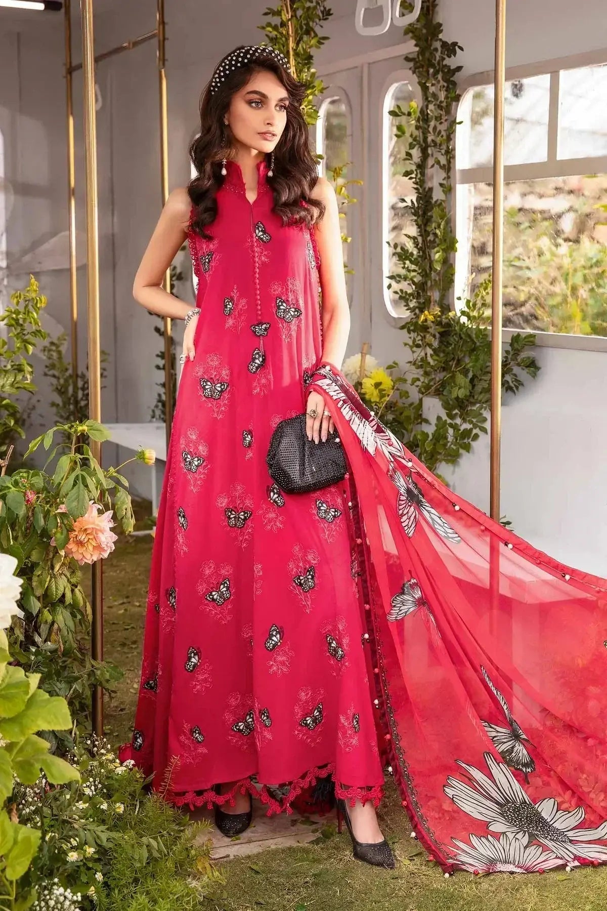 Maria B | M Prints Spring 24 | MPT-2105-A - Pakistani Designer Dress - by Maria B | Type: Luxury - 100% Original at Saira Sultan