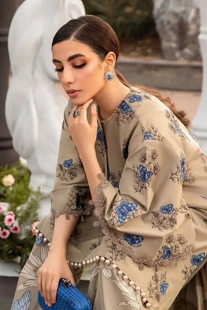 Maria B | M Prints Spring 24 | MPT-2105-B - Pakistani Designer Dress - by Maria B | Type: Luxury - 100% Original at Saira Sultan