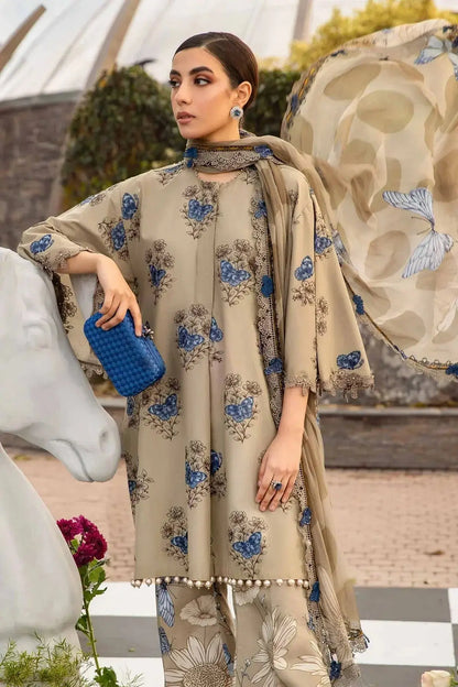 Maria B | M Prints Spring 24 | MPT-2105-B - Pakistani Designer Dress - by Maria B | Type: Luxury - 100% Original at Saira Sultan
