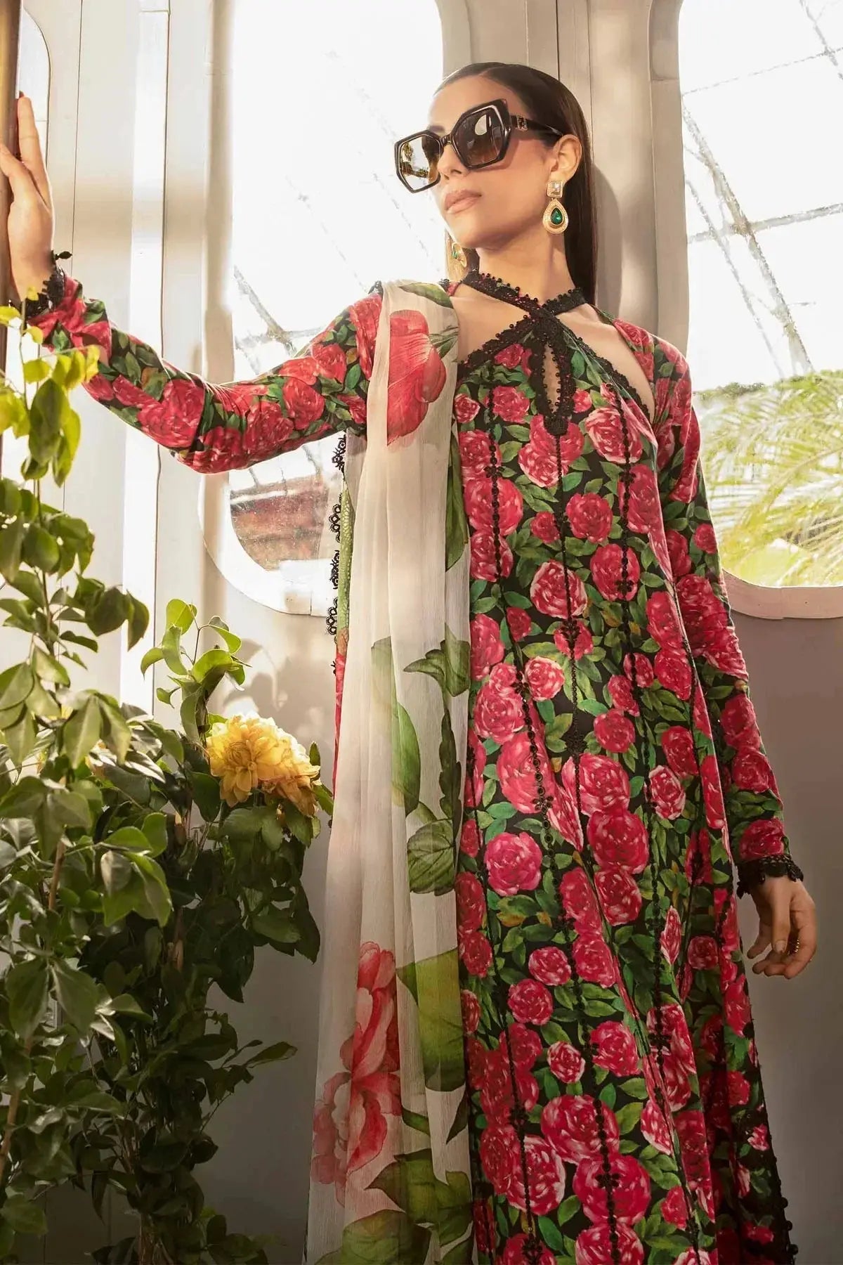 Maria B | M Prints Spring 24 | MPT-2106-B - Pakistani Designer Dress - by Maria B | Type: Luxury - 100% Original at Saira Sultan