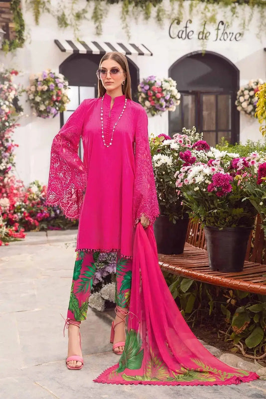 Maria B | M Prints Spring 24 | MPT-2101-B - Pakistani Designer Dress - by Maria B | Type: Luxury - 100% Original at Saira Sultan