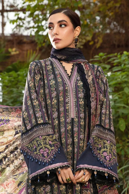 Maria B | M prints Spring 24 | MPT-2107-B - Pakistani Designer Dress - by Maria B | Type: Luxury - 100% Original at Saira Sultan