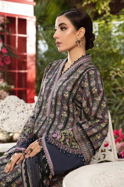 Maria B | M prints Spring 24 | MPT-2107-B - Pakistani Designer Dress - by Maria B | Type: Luxury - 100% Original at Saira Sultan
