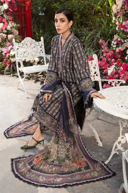 Maria B | M prints Spring 24 | MPT-2107-B - Pakistani Designer Dress - by Maria B | Type: Luxury - 100% Original at Saira Sultan