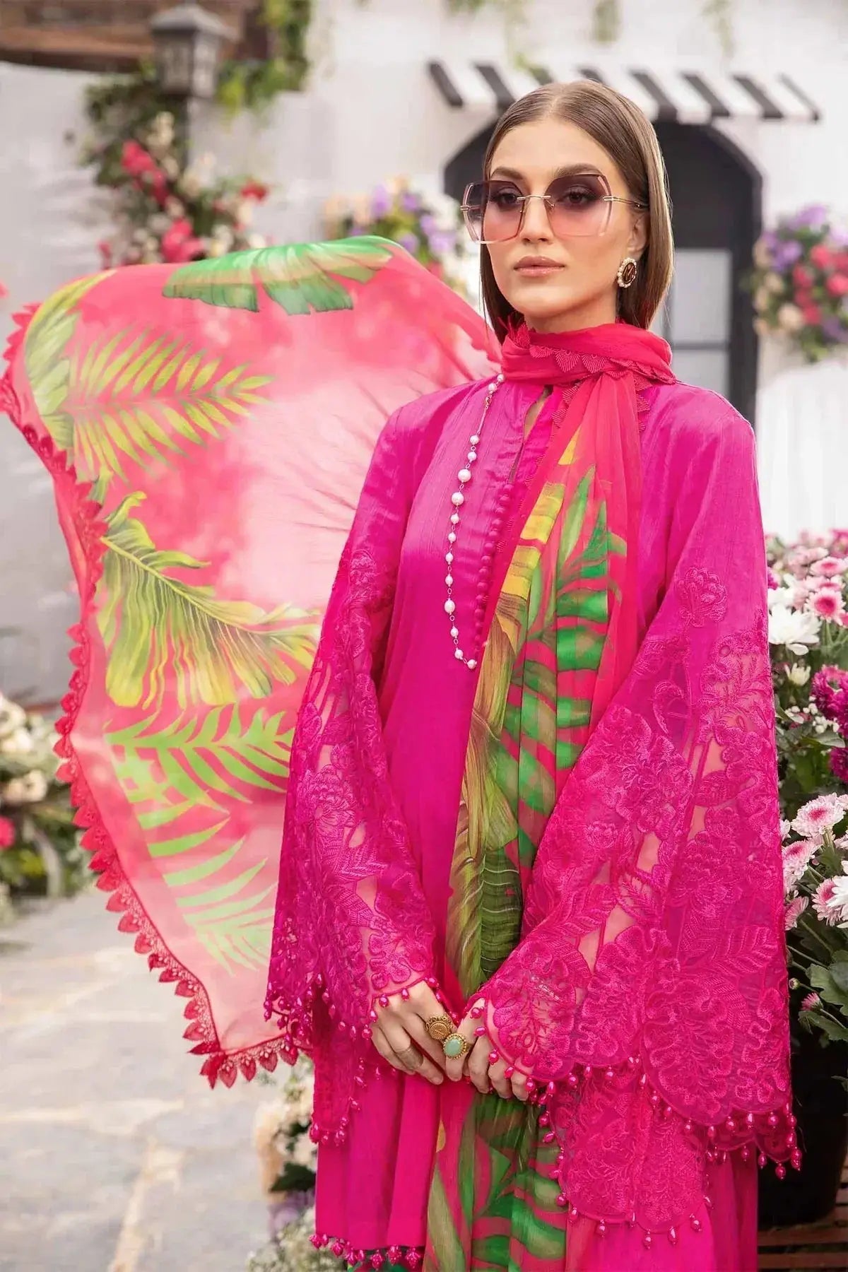 Maria B | M Prints Spring 24 | MPT-2101-B - Pakistani Designer Dress - by Maria B | Type: Luxury - 100% Original at Saira Sultan