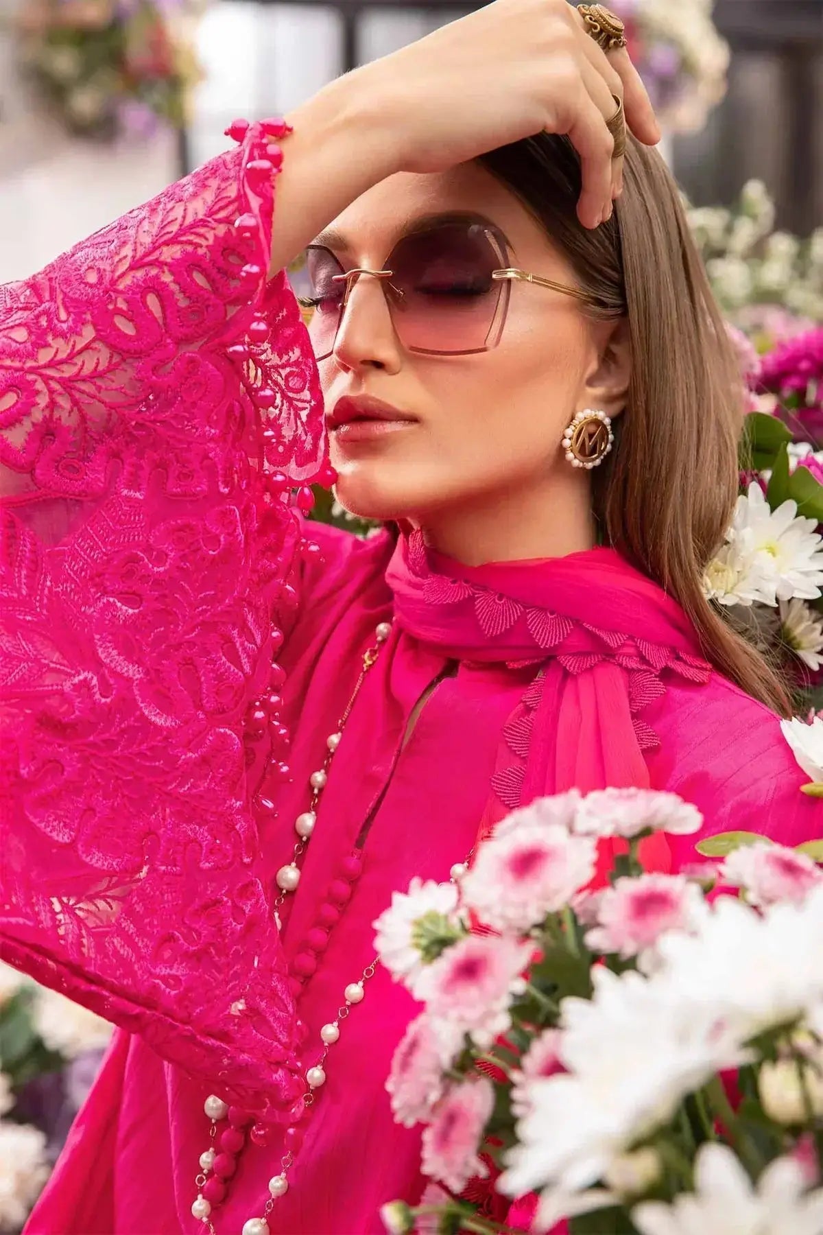 Maria B | M Prints Spring 24 | MPT-2101-B - Pakistani Designer Dress - by Maria B | Type: Luxury - 100% Original at Saira Sultan