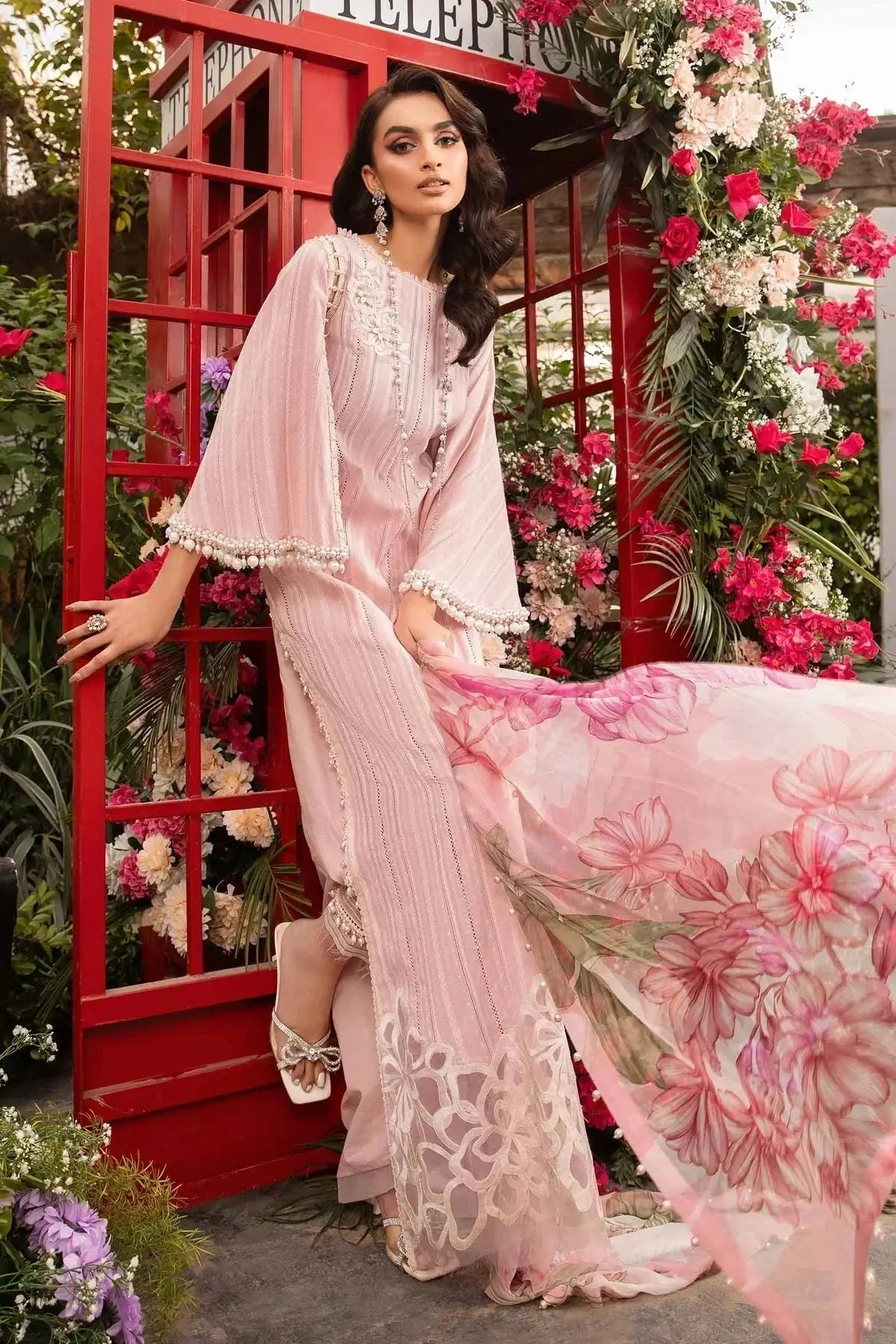 Maria B | M Prints Spring 24 | MPT-2109-B - Pakistani Designer Dress - by Maria B | Type: Luxury - 100% Original at Saira Sultan